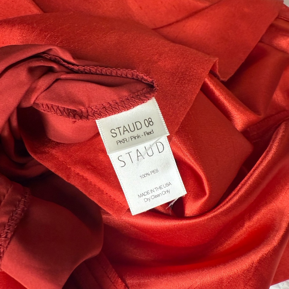 STAUD Pink Red Enzo Two Tone Dress size XS - Picture 12 of 13